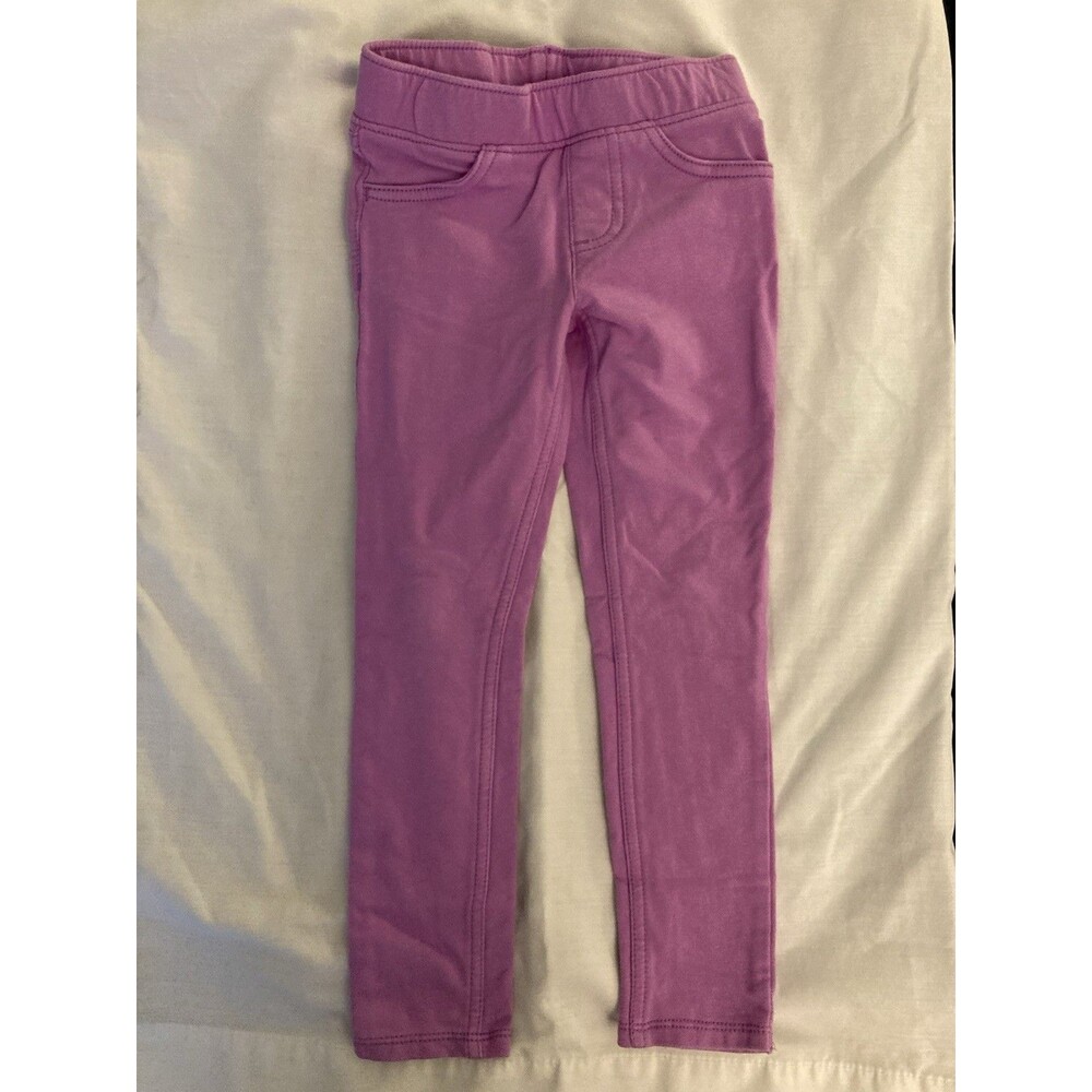 Size 4 Jumping Beans girl clothes - 1 piece pants with pockets | solid purple